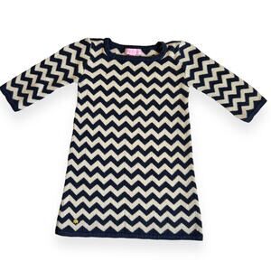 Lilly Pulitzer Chevron Sweater Dress 4-5